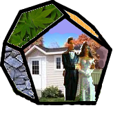 couple derrière facette logement et cabane de jardin